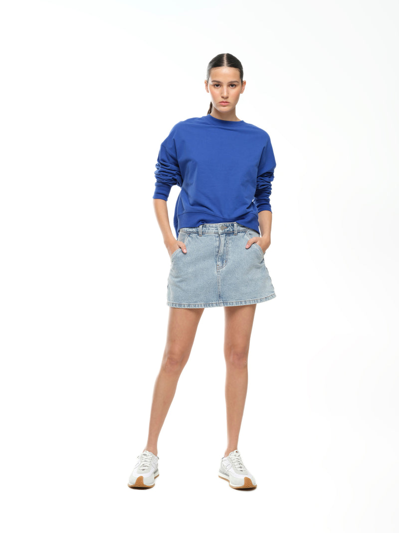 HARPER SWEAT - COBALT