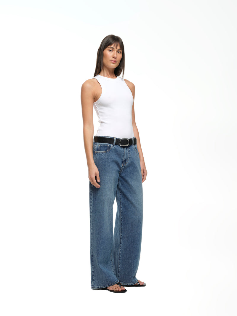 RIB TANK - WHITE