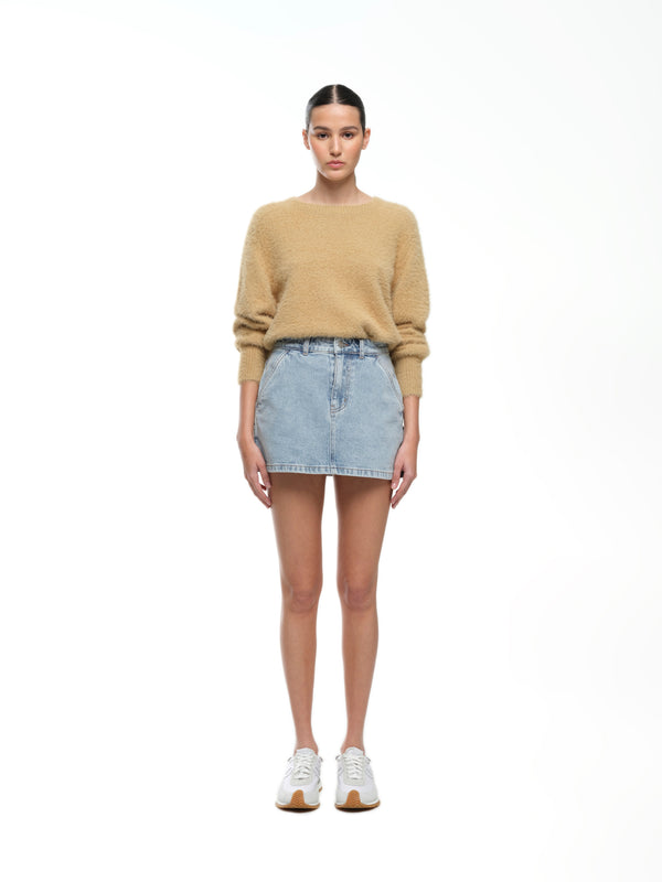 CREW JUMPER - WHEAT