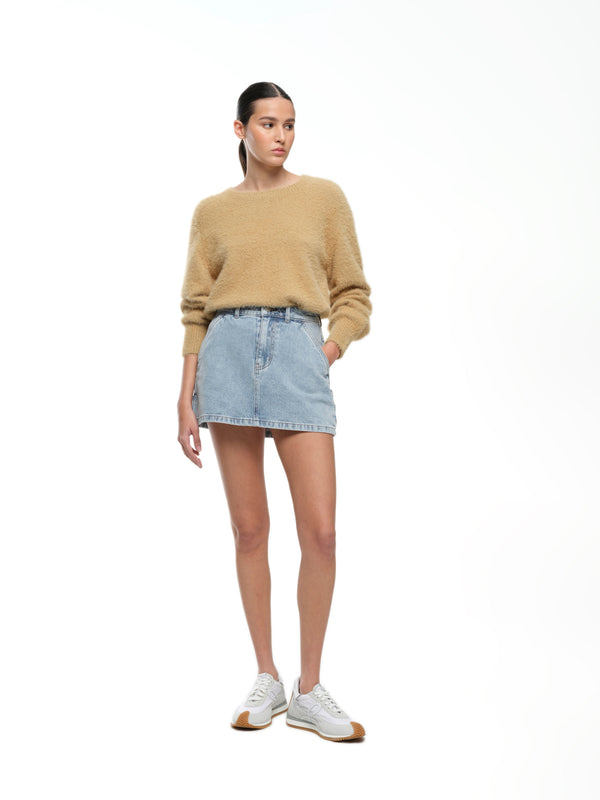 CREW JUMPER - WHEAT