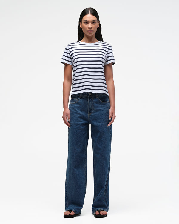 ALEXA T.SHIRT - NAVY STRIPE