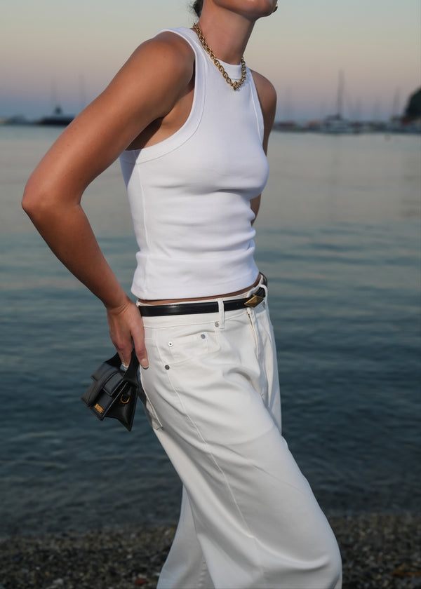RIB TANK - WHITE