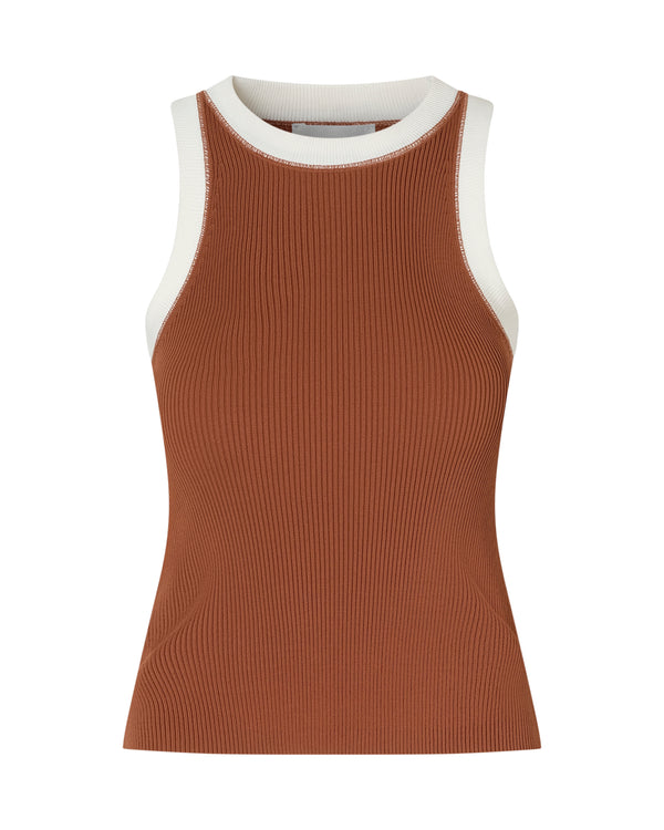 IRIS KNIT TANK - COCOA