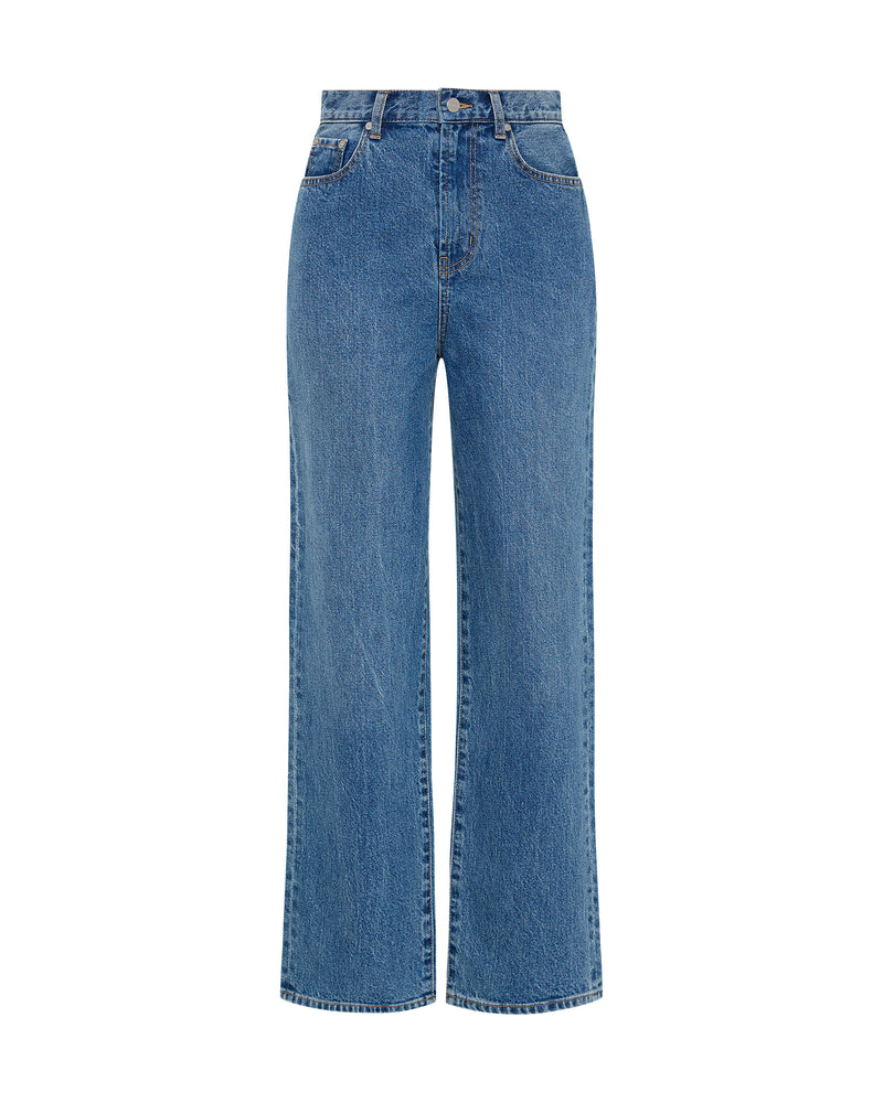 WIDE LEG JEAN - MID INDIGO